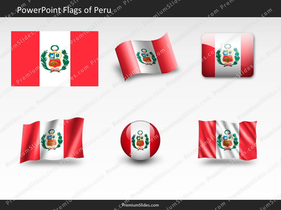 Free Peru Flag PowerPoint Template