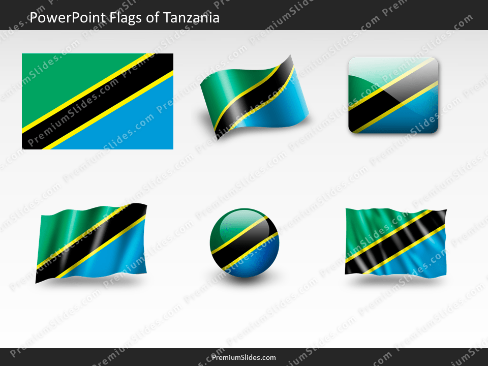 Free Tanzania Flag PowerPoint Template