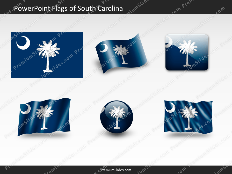 Free South-Carolina Flag PowerPoint Template