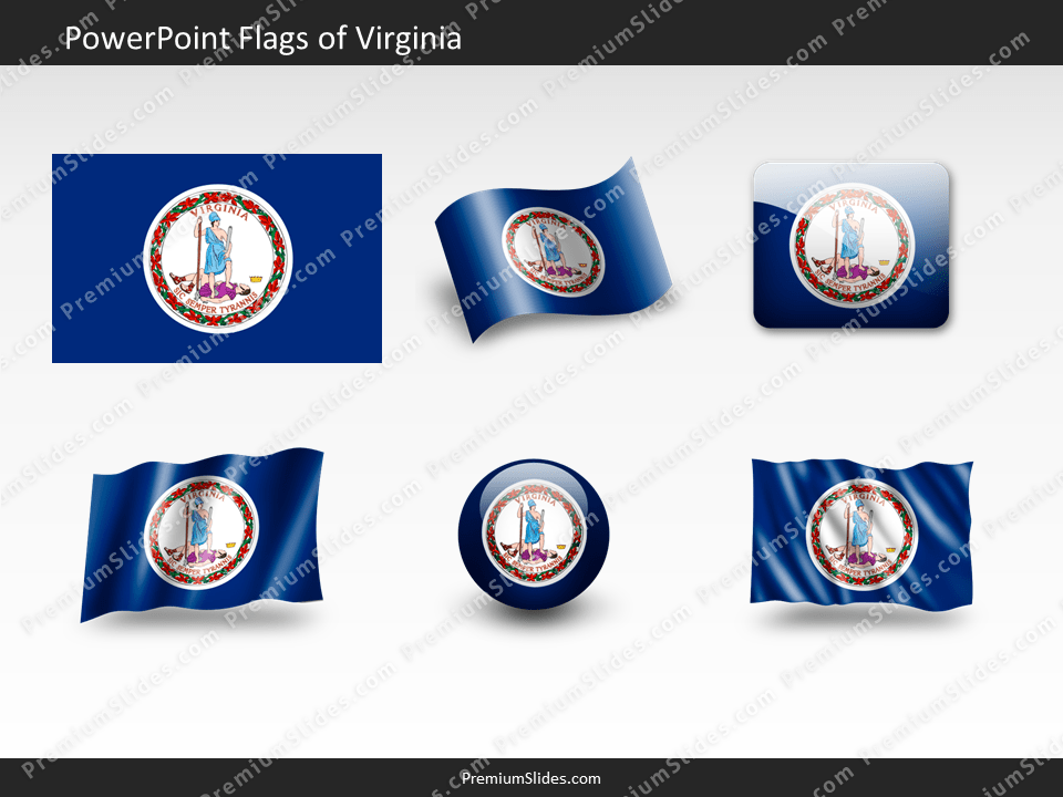 Free Virginia Flag PowerPoint Template