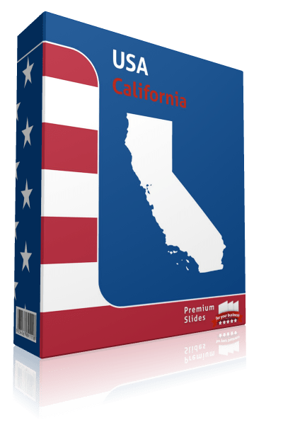 California County Map Template for PowerPoint 