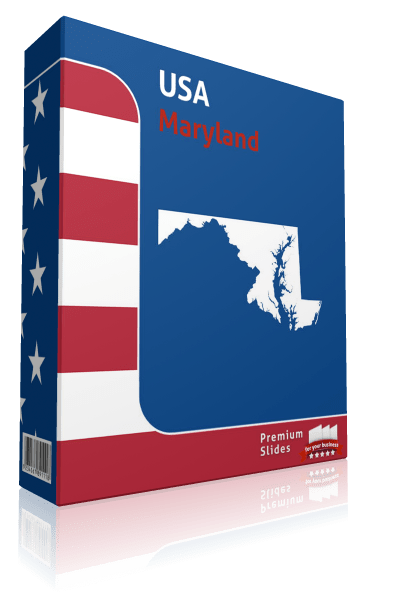 Maryland County Map Template for PowerPoint 
