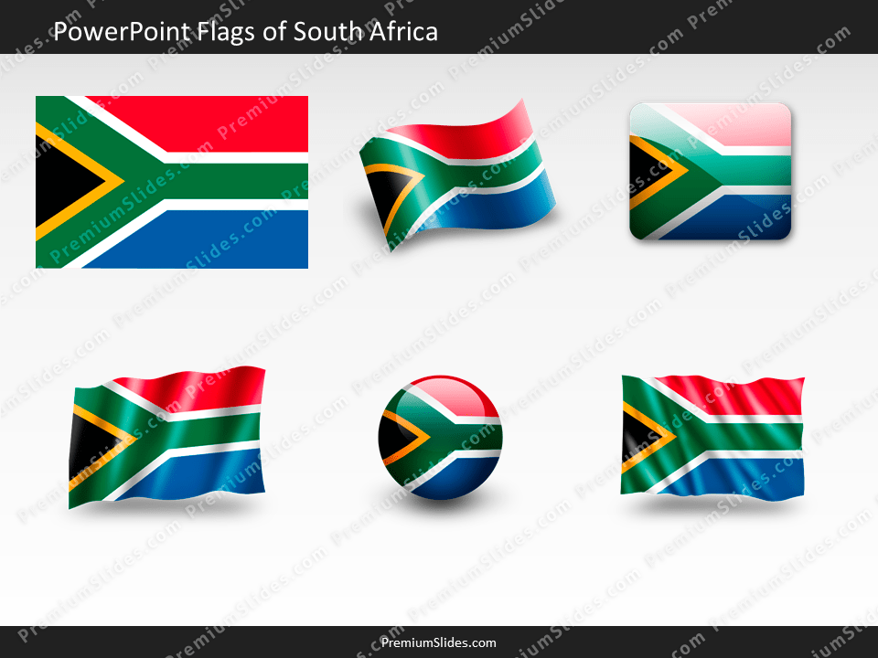 South Africa Flag PowerPoint Template
