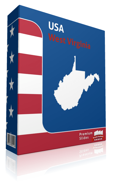 West Virginia County Map Template for PowerPoint 