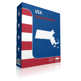 Massachusetts County Map Template for PowerPoint 