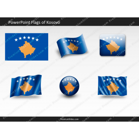 Free Kosovo Flag PowerPoint Template