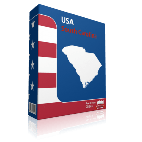 South Carolina County Map Template for PowerPoint 