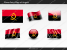 Free Angola Flag PowerPoint Template