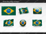 Free Brazil Flag PowerPoint Template