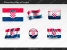 Free Croatia Flag PowerPoint Template