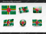 Free Dominica Flag PowerPoint Template