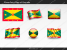 Free Grenada Flag PowerPoint Template