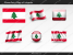 Free Lebanon Flag PowerPoint Template