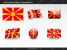 Free Macedonia Flag PowerPoint Template
