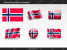 Free Norway Flag PowerPoint Template