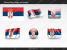 Free Serbia Flag PowerPoint Template