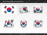 Free South-Korea Flag PowerPoint Template
