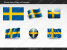 Free Sweden Flag PowerPoint Template