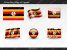 Free Uganda Flag PowerPoint Template