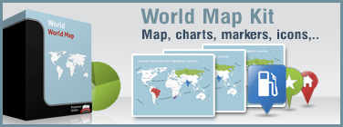 PowerPoint Ultimate World Map Kit by PremiumSlides.com
