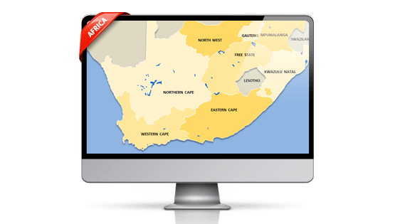Maps of Africa for PowerPoint by PremiumSlides